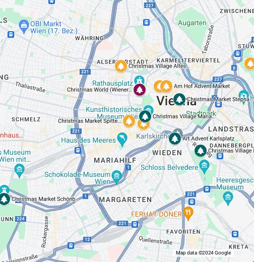 Vienna Christmas Markets Google My Maps