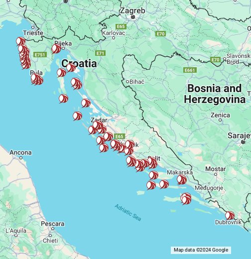 Marinas in Croatia - Google My Maps