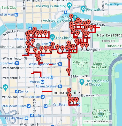 Chicago Pedway System Google My Maps