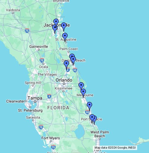 East Coast Florida - Google My Maps