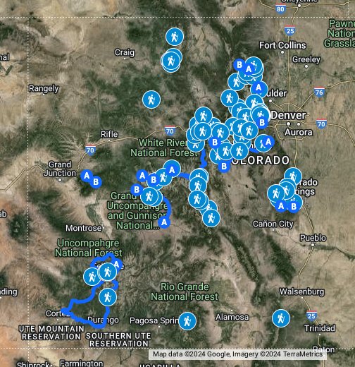 Leaf peeping in Colorado Google My Maps