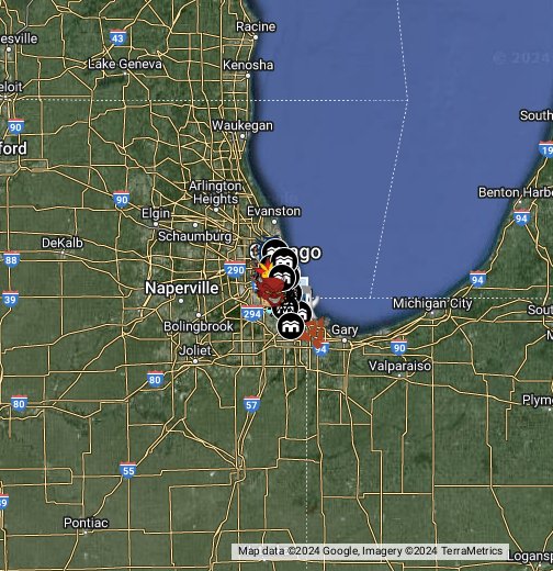 Chicago Gang and Crew Map 2024 Google My Maps
