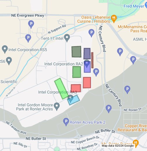 Intel Ronler Acres Campus Map 