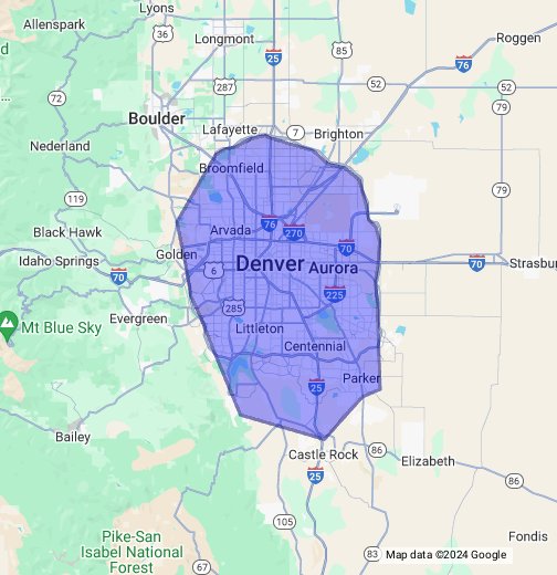 Denver Metro Area Google My Maps