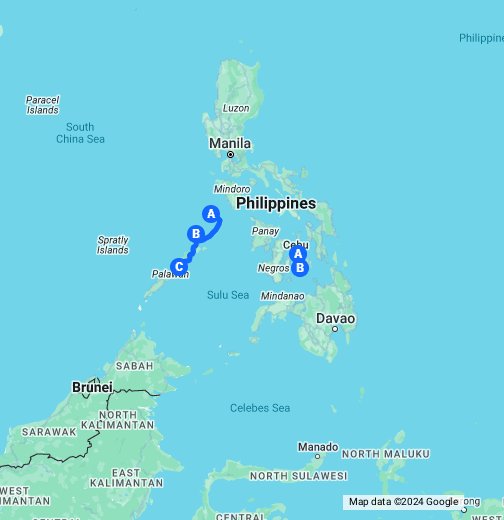 10 Day Philippines Itinerary #1 - Google My Maps