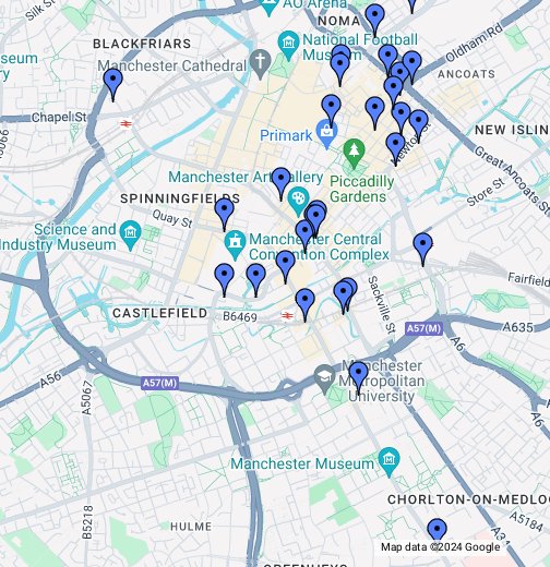 Manchester pubs/bars - Google My Maps
