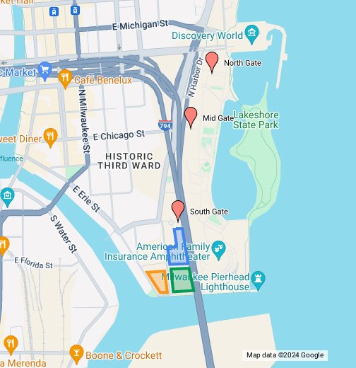 Summerfest Parking Google My Maps