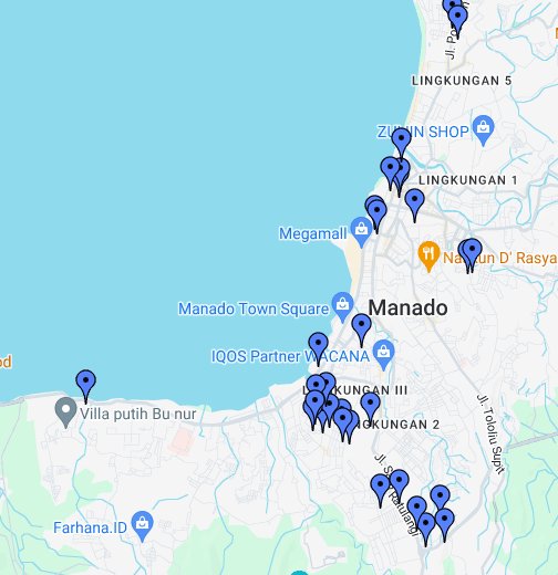 Kota Manado Google My Maps