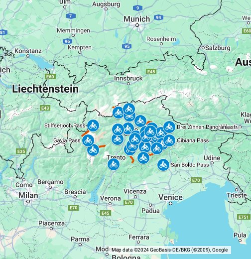 Dolomiten - Google My Maps