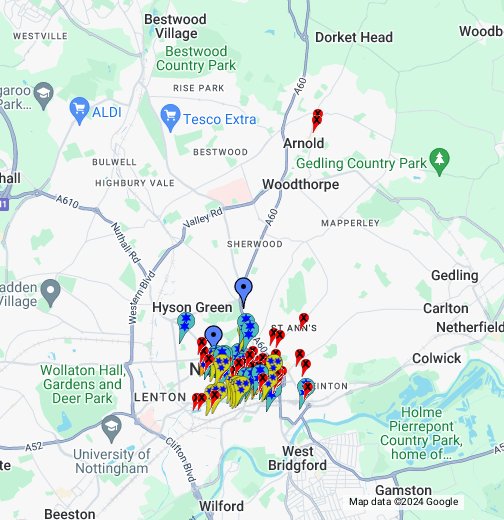 The Nottingham Caves Survey - Google My Maps
