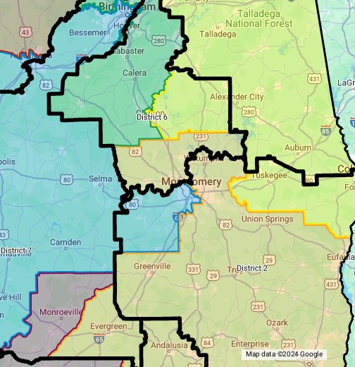 Alabama congressional map comparison - Montgomery - Google My Maps