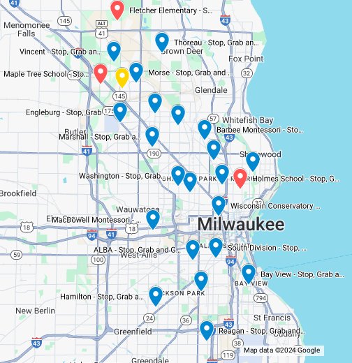 Milwaukee Public Schools Stop Grab and Go Locations Google My Maps