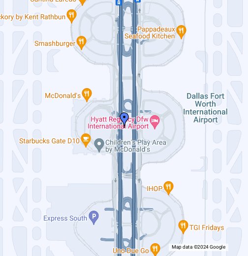 Dallas Fort Worth Airport Terminal Map Dallas/Fort Worth International Airport   Google My Maps