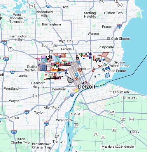 Detroit Gang Map (W.I.P) Google My Maps