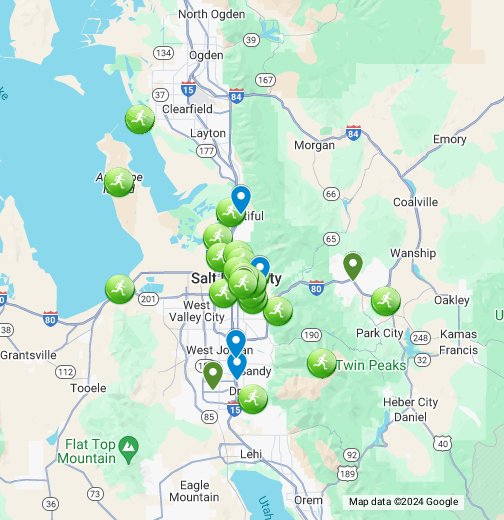 Salt Lake City Running Overview Google My Maps