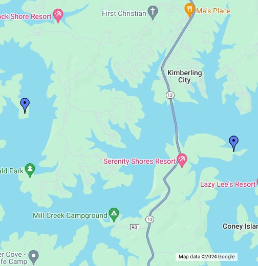 Table Rock Lake - Google My Maps