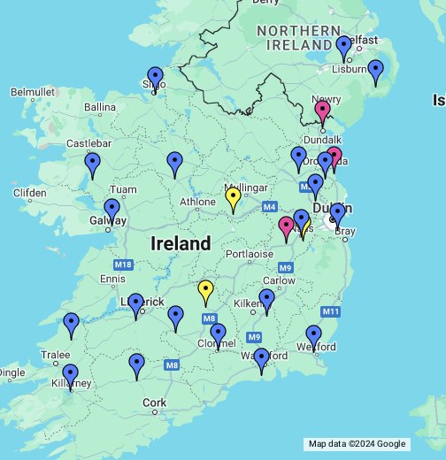 Irish Racecourses (Horse Racing Ireland) Google My Maps