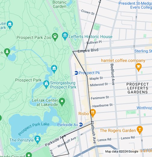 Crown Heights to Prospect Park - Google My Maps