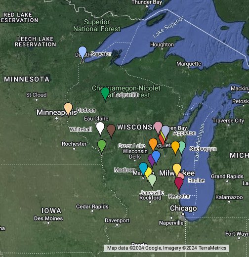 Wisconsin Google My Maps - roblox high school google maps