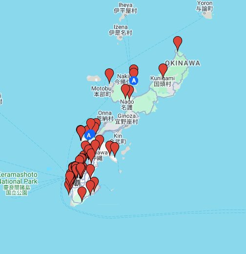 沖縄観光スポットmap Google My Maps