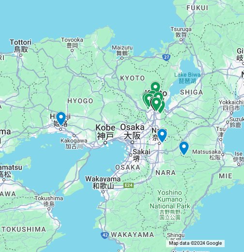 Kyoto, Japan - Google My Maps