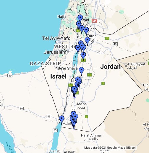 Jordanie - Google My Maps