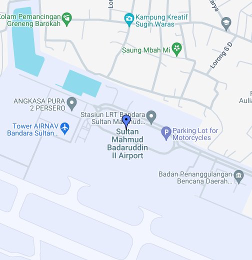 Palembang Bandara Google My Maps