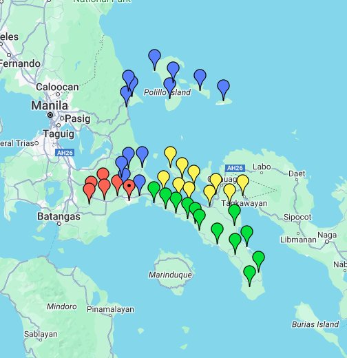 5 Maps Of Philippine Provinces Quezon Province Map   Google My Maps