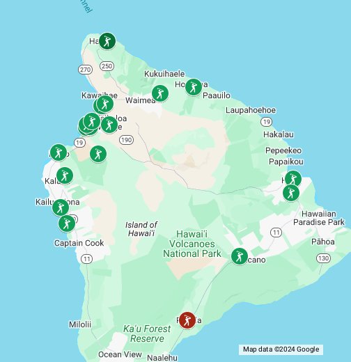 Golf Courses on the Big Island Google My Maps
