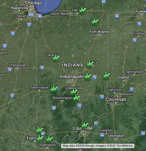 Indiana Map Google 