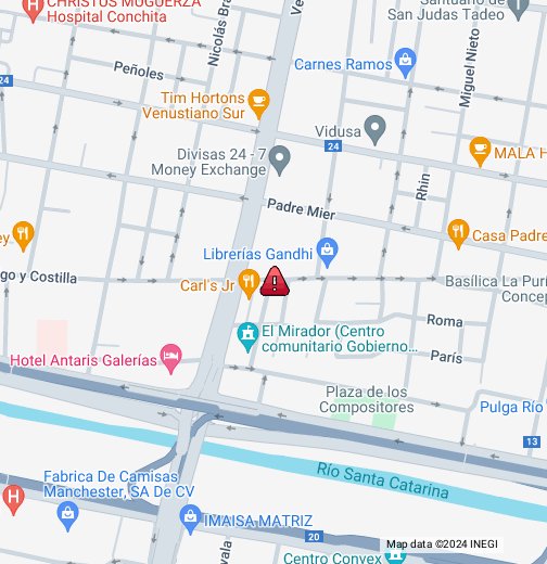 Causa movilización pistola tirada en Centro de Monterrey - Google My Maps