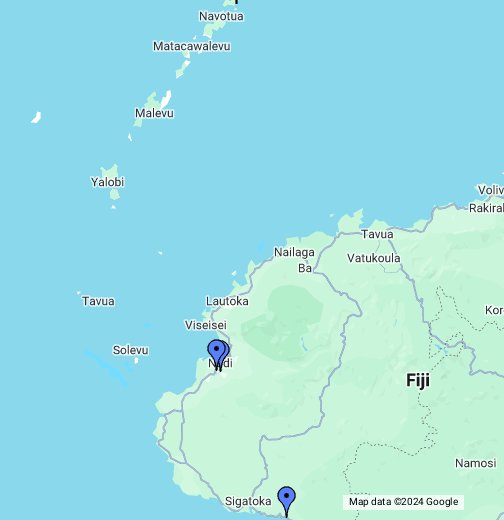A Map Of Fiji Fiji   Google My Maps