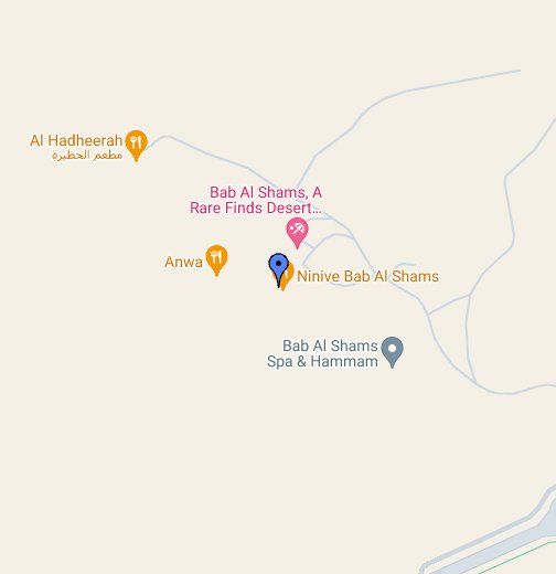 Bab Al Shams Desert Resort And Spa Location Map Bab Al Shams Desert Resort & Spa   Google My Maps
