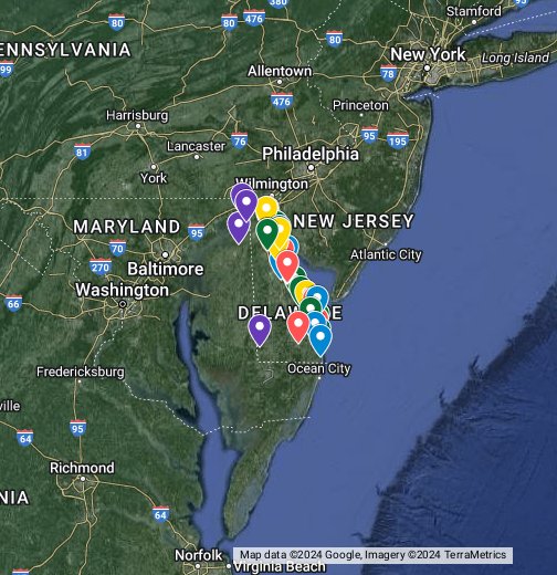 Best Crabbing Spots in Delaware Google My Maps