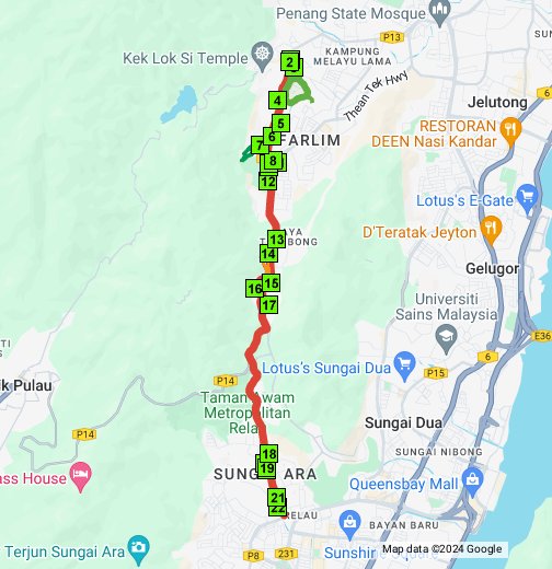 Map of Jalan Paya Terubong, Penang - Google My Maps