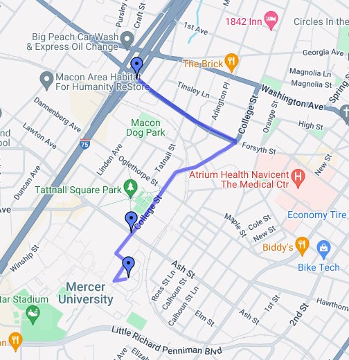 Orientation Directions: I-75 Heading North - Google My Maps