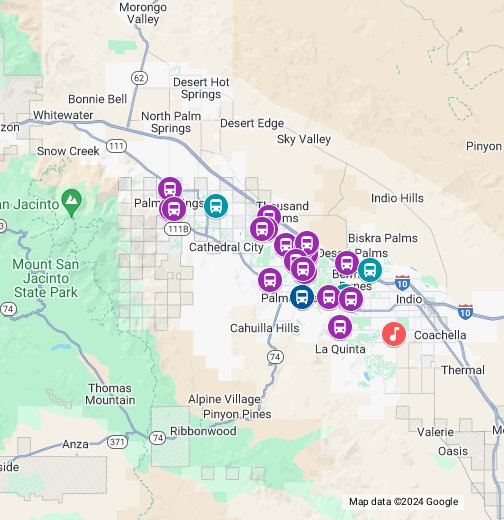 2019 Coachella Shuttle Stops Google My Maps