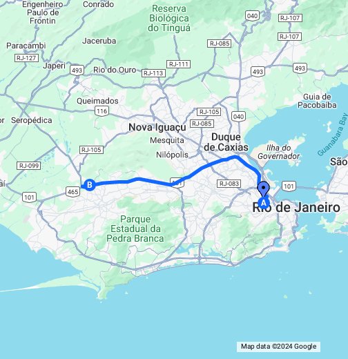 Rota De Carro Para Avenida Brasil Campo Grande Rio De Janeiro Google My Maps