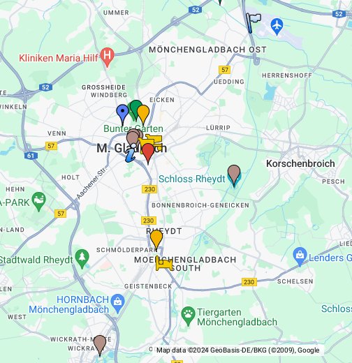 Mönchengladbach Karte, Stadtplan - Google My Maps