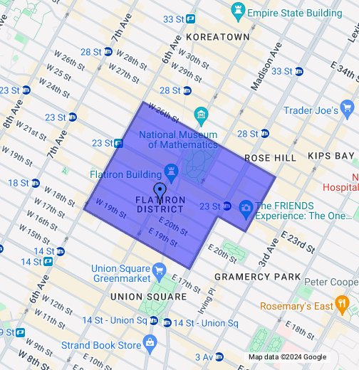 Flatiron District, New York - Google My Maps