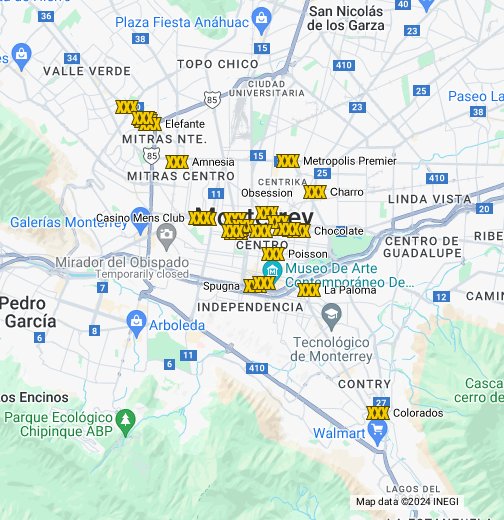 Tables y Mens Club en Monterrey - Google My Maps