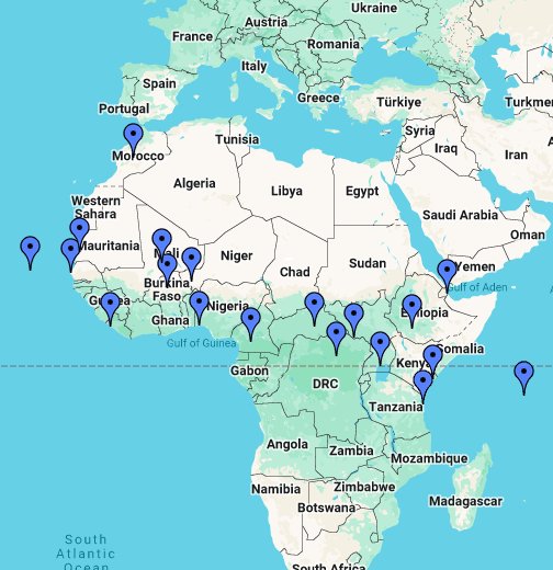 U.S. military presence in Africa - Google My Maps