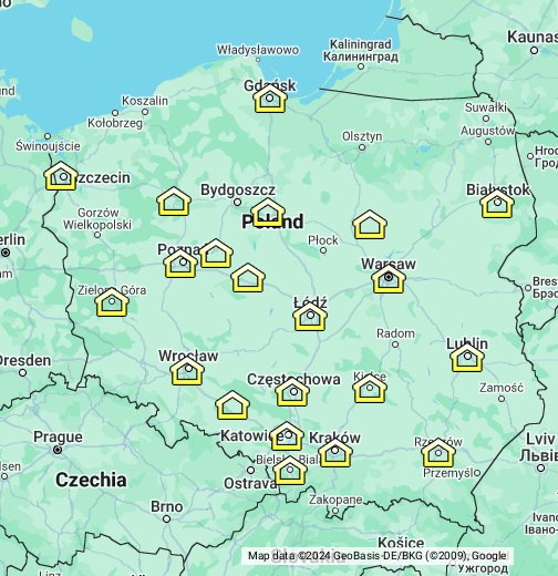 Polska Google My Maps