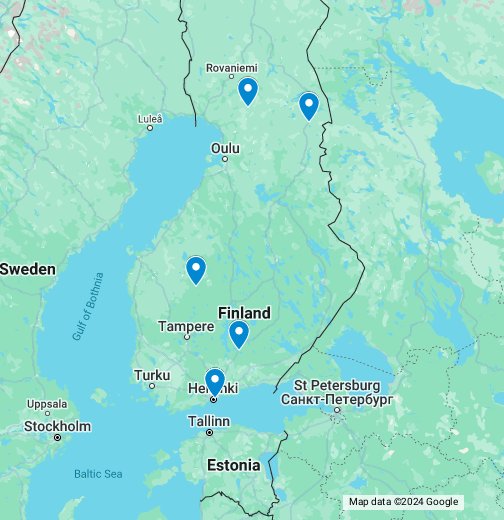 Suomen eläintarhat ja eläinpuistot - Google My Maps