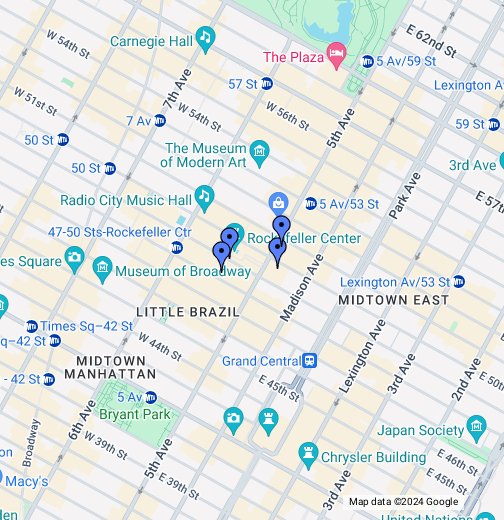 Maps Of Rockefeller Center