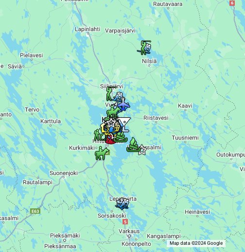 Turisti- ja palveluopas, Kuopio - Google My Maps