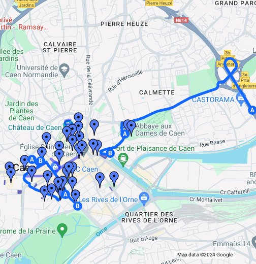 Caen - Google My Maps