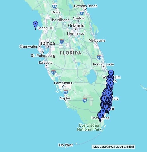 Red light cameras in South Florida - Google My Maps