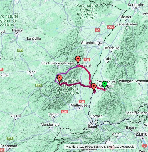 Vosges - Google My Maps