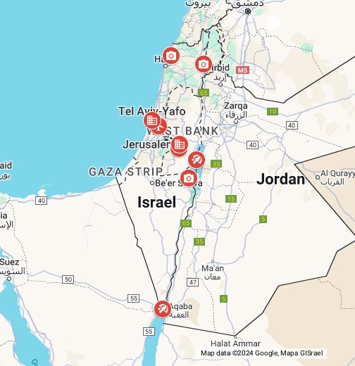 Israelin kartta - Google My Maps